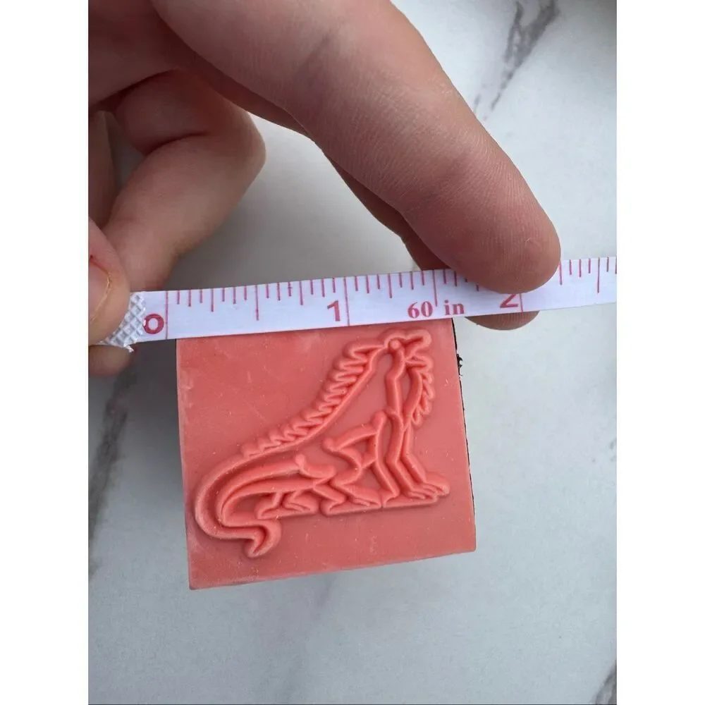 New Cartoon Iguana Rubber Stamp